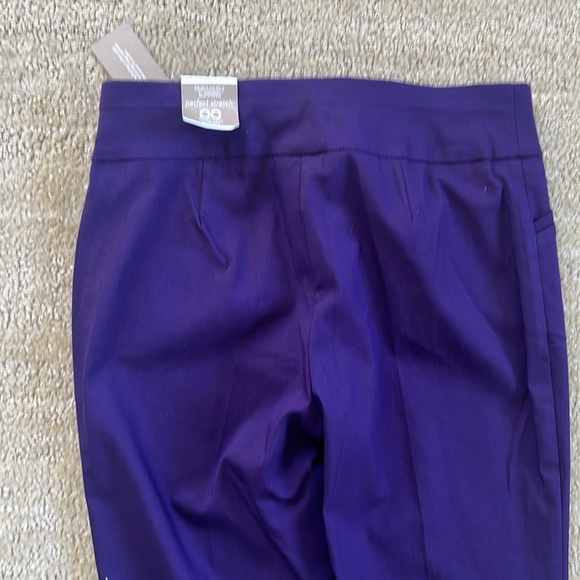 Chico's Women's Pants in Deep Purple NWT size 00 short - Picture 10 of 14